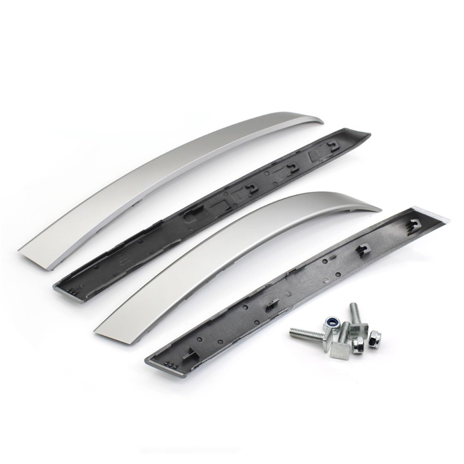 Auto Türgriff Innen Für 5 Series M5 E60 E61 2004 2005 2006 Auto Innen Vorne Hinten Tür Links Rechts Grip Griff Trim Abdeckung 2/4PCS Auto Innentürgriff(Silver-4piece) von CAIDIS