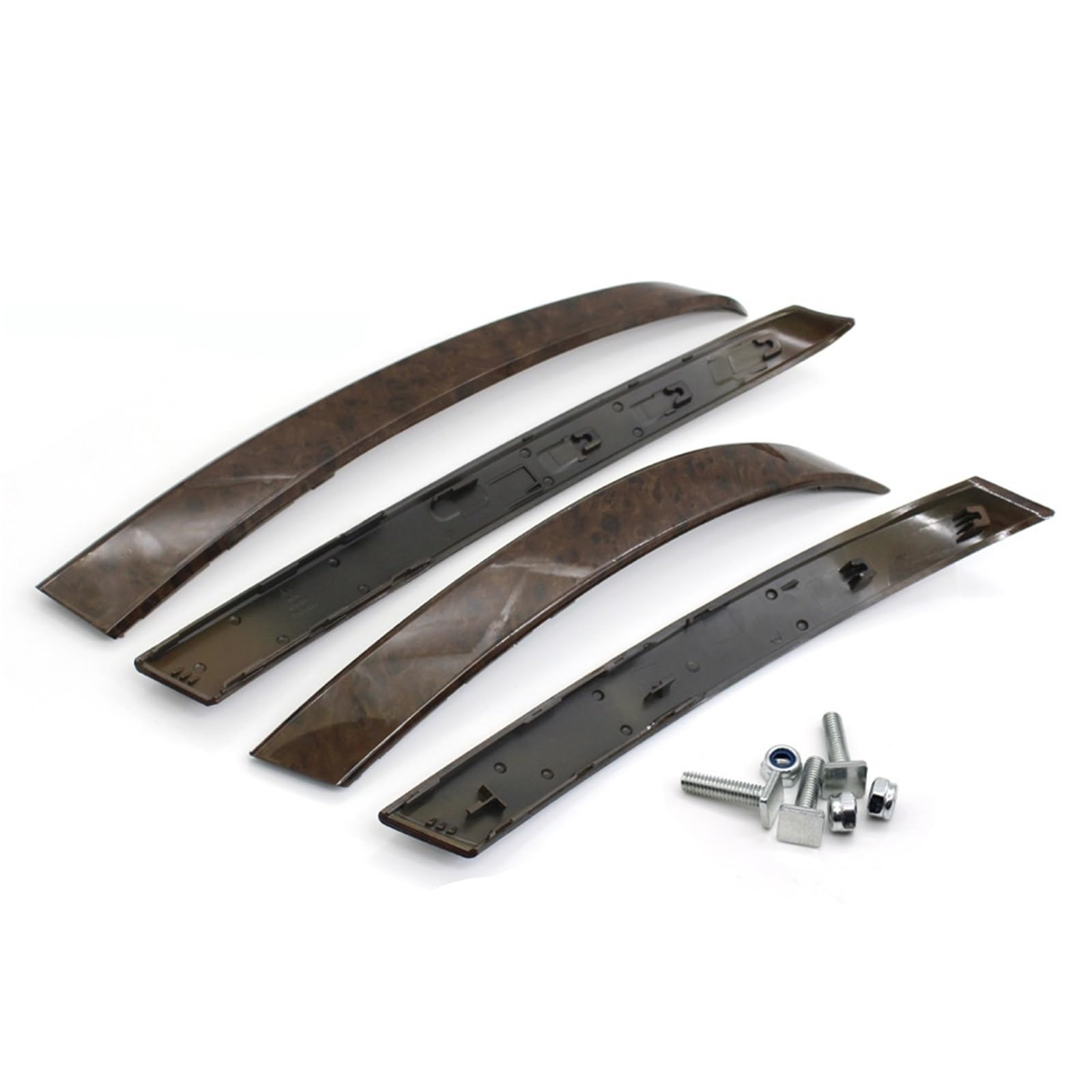 Auto Türgriff Innen Für 5 Series M5 E60 E61 2004 2005 2006 Auto Innen Vorne Hinten Tür Links Rechts Grip Griff Trim Abdeckung 2/4PCS Auto Innentürgriff(Walnut-4piece) von CAIDIS