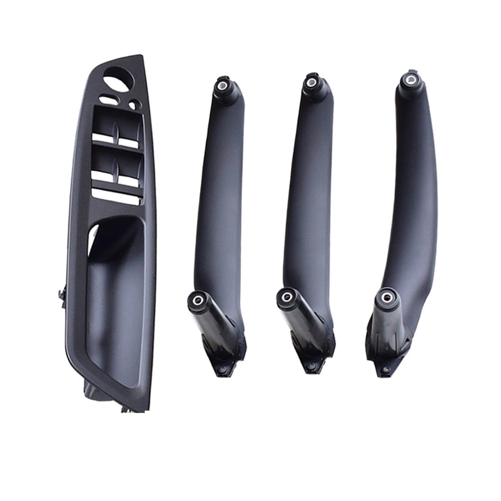 Auto Türgriff Innen Für E70 E71 E72 X5 X6 2007-2014 Auto Innen Tür Griff Inneren Panel Pull Trim Abdeckung Armlehne Carbon Faser Auto Innentürgriff(RHD Black 4piece) von CAIDIS