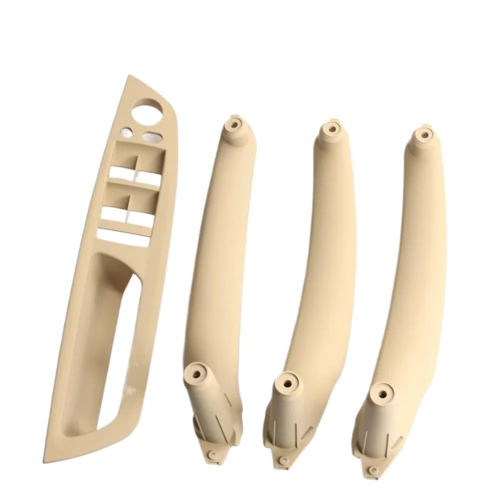 Auto Türgriff Innen Für E70 E71 X5 X6 2007-2014 Armlehne Auto Links Vorne Fahrersitz LHD Innen Türgriff Innere Panel Pull Trim Abdeckung Auto Innentürgriff(Beige 4Pcs LHD) von CAIDIS