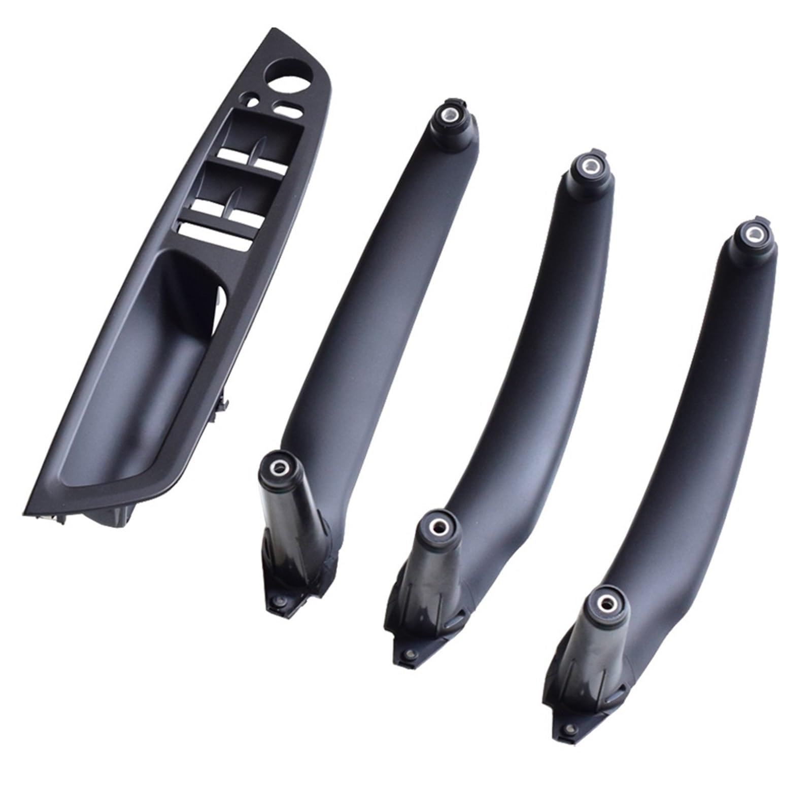 Auto Türgriff Innen Für E70 E71 X5 X6 2007-2014 Armlehne Auto Links Vorne Fahrersitz LHD Innen Türgriff Innere Panel Pull Trim Abdeckung Auto Innentürgriff(Black-4pcs) von CAIDIS