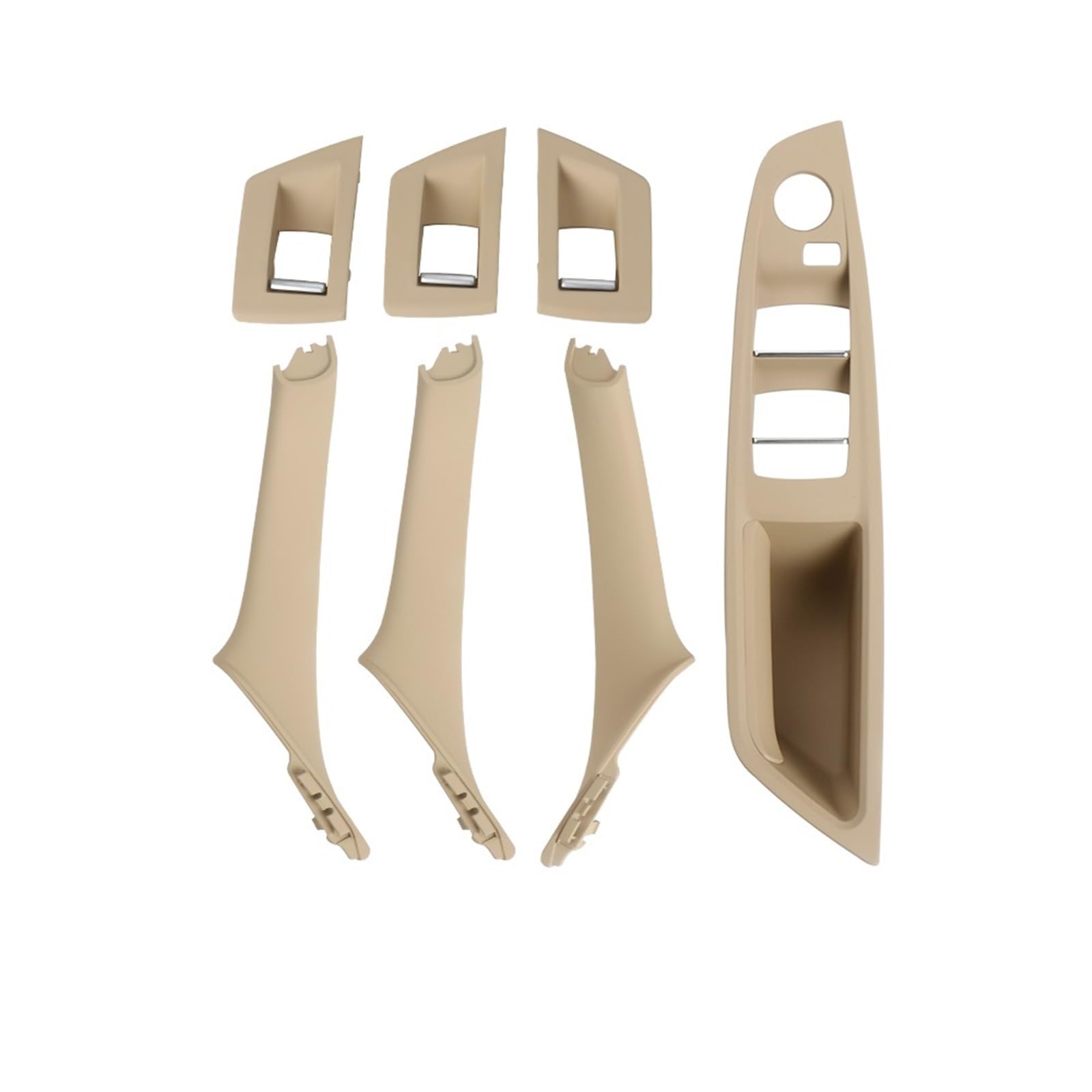 Auto Türgriff Innen Für F10 F11 5 Serie 2010 2011 2012 2013 2014 2015 2016 2017 Auto Innen Tür Griff Trim Fenster Schalter Panel Griff Set Auto Innentürgriff(RHD Beige) von CAIDIS