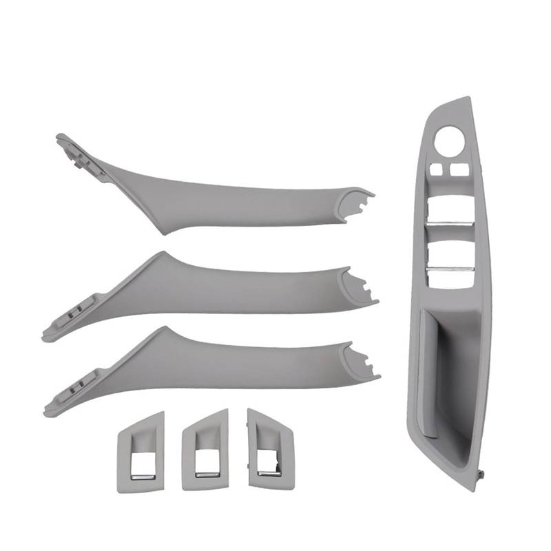 Auto Türgriff Innen Für F10 F11 F18 520 523 525 528 530 RHD Rechts Fahrer Innentür Fenster Schalter Panel Pull Griff 7PCS Set Auto Innentürgriff(Model A Gray) von CAIDIS