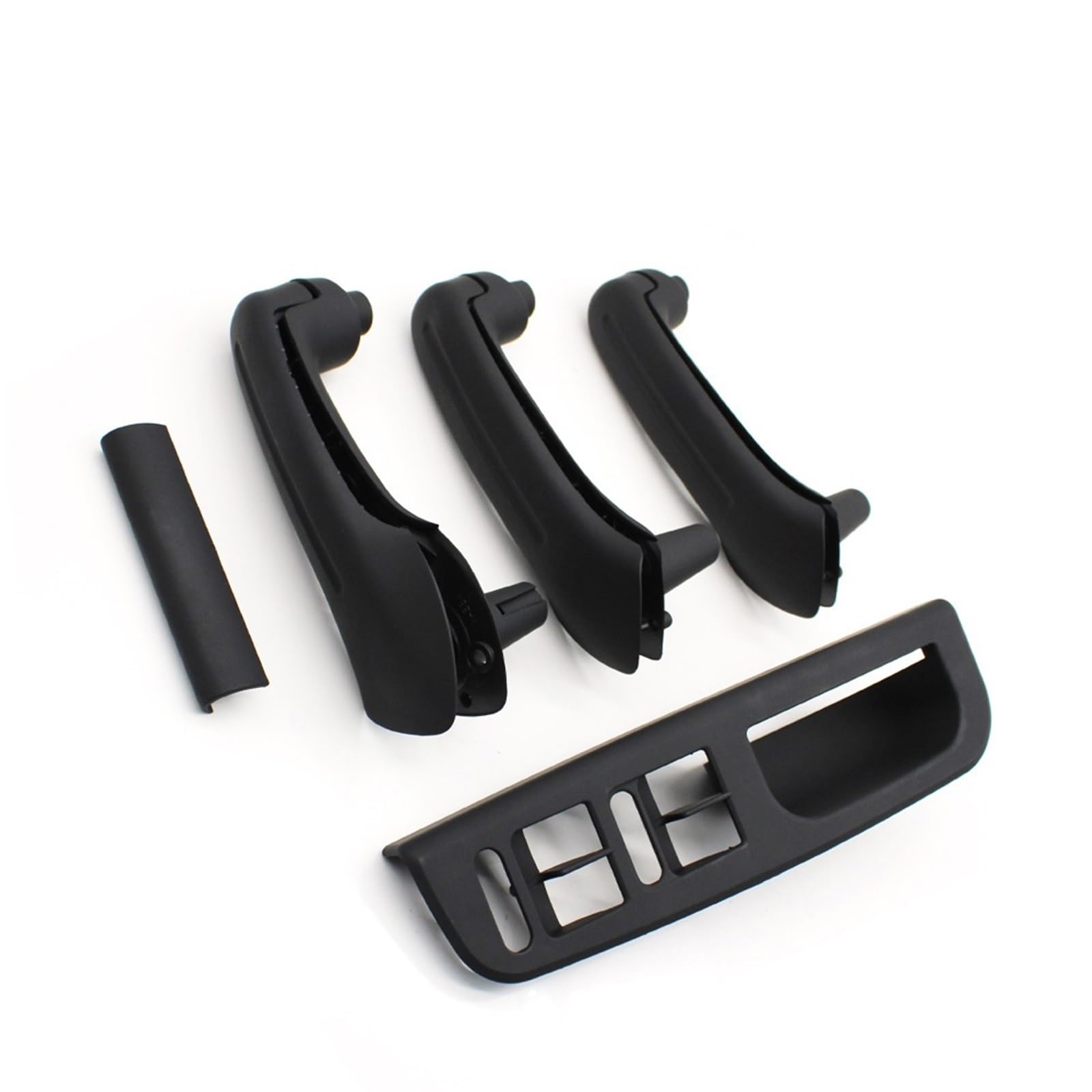 Auto Türgriff Innen Für VW Für Bora Für Golf 4 MK4 Für Jetta 1999-2004 8PCS LHD RHD Auto Vorne Hinten Links Rechts Schwarz Tür Pull Haltegriff Abdeckung Panel Trim Auto Innentürgriff(LHD Black 8piece) von CAIDIS