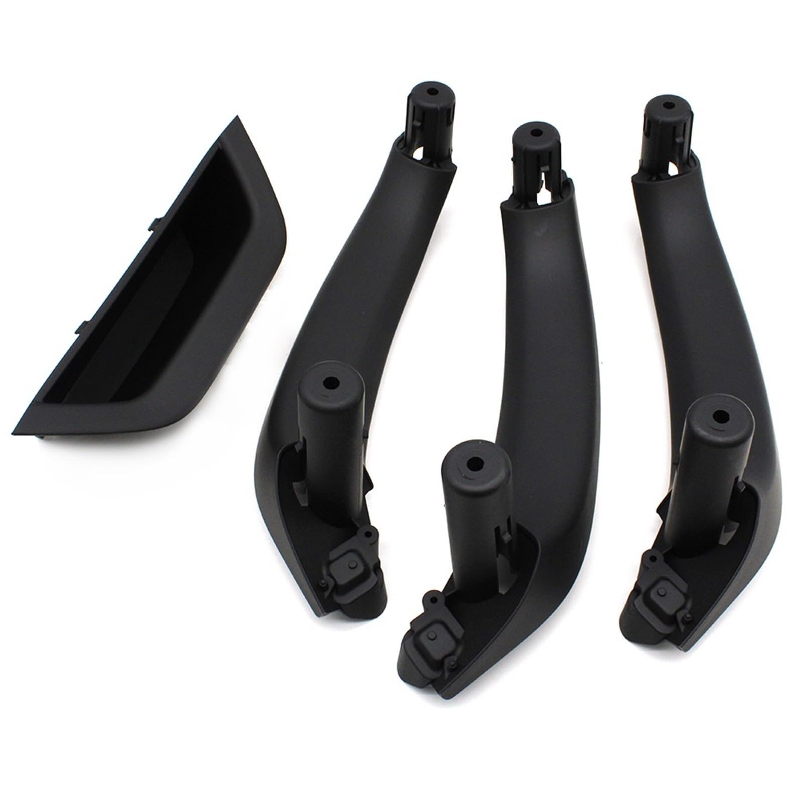 Auto Türgriff Innen Für X3 X4 F25 F26 2010-2016 4 Farben Innen Auto Tür Armlehne Panel Kunststoff Türgriff Abdeckung Trim Ersatz Auto Innentürgriff(Black 4PCS Set) von CAIDIS