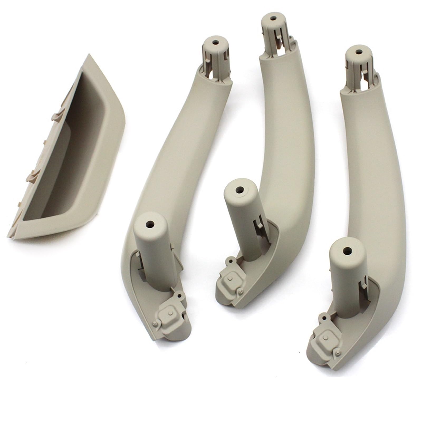 Auto Türgriff Innen Für X3 X4 F25 F26 2010-2016 4 Farben Innen Auto Tür Armlehne Panel Kunststoff Türgriff Abdeckung Trim Ersatz Auto Innentürgriff(Oyster 4PCS Set) von CAIDIS