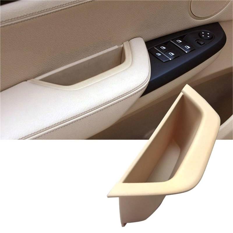 Auto Türgriff Innen Für X3 X4 F25 F26 2010-2016 LHD Innen Auto Zubehör Innere Tür Armlehne Panel Tür Pull Griff Set Auto Innentürgriff(Front Left Beige) von CAIDIS