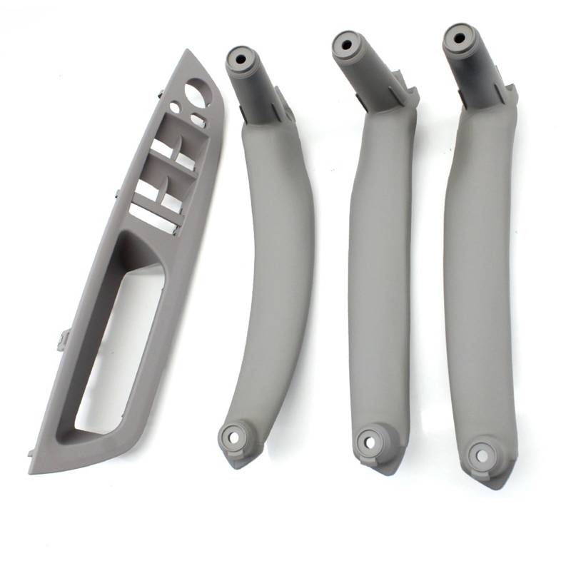 Auto Türgriff Innen Für X5 X6 E70 E71 2007-2013 4-teiliges Set Autotürgriff vorne Fahrerseite Armlehnenabdeckung Innentür-Zuggriffverkleidung Auto Innentürgriff(Gray LHD 4piece Set) von CAIDIS