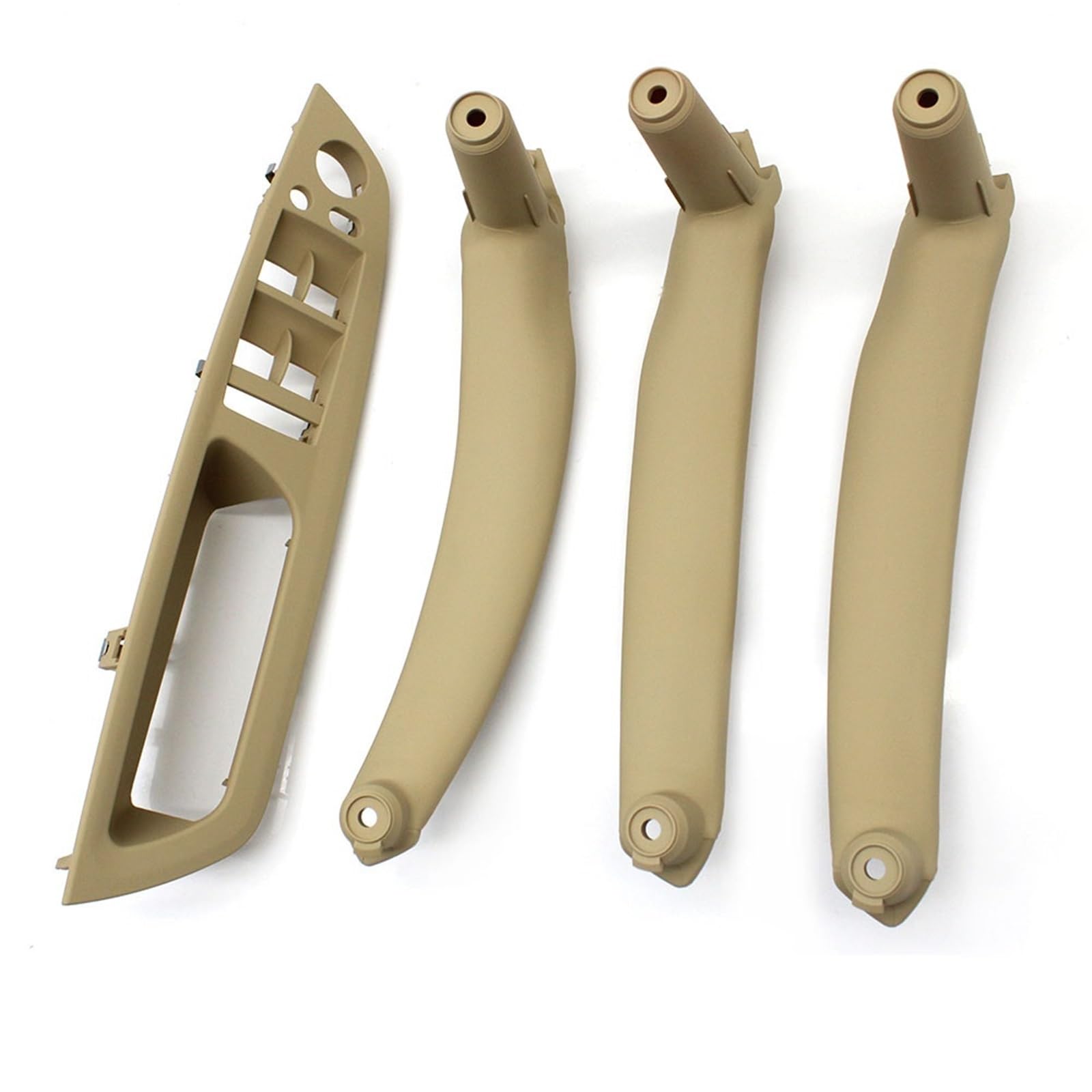 Auto Türgriff Innen Für X5 X6 E70 E71 E72 2007-2013 4piece Kit LHD RHD Innere Fahrer Tür Fenster Schalter Armlehne Abdeckung Pull Griff Ersatz Auto Innentürgriff(Beige LHD 4piece) von CAIDIS