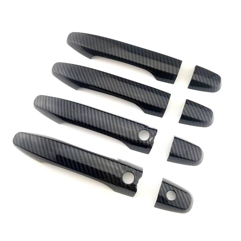 Für Civic Für CRV Für CR-V 2012-2016 Carbon Faser Gedruckt Auto Außentür Griff Abdeckung Tür Schüssel Form trim Fahrertür Außentürgriff(With 2 Button Hole) von CAIDIS