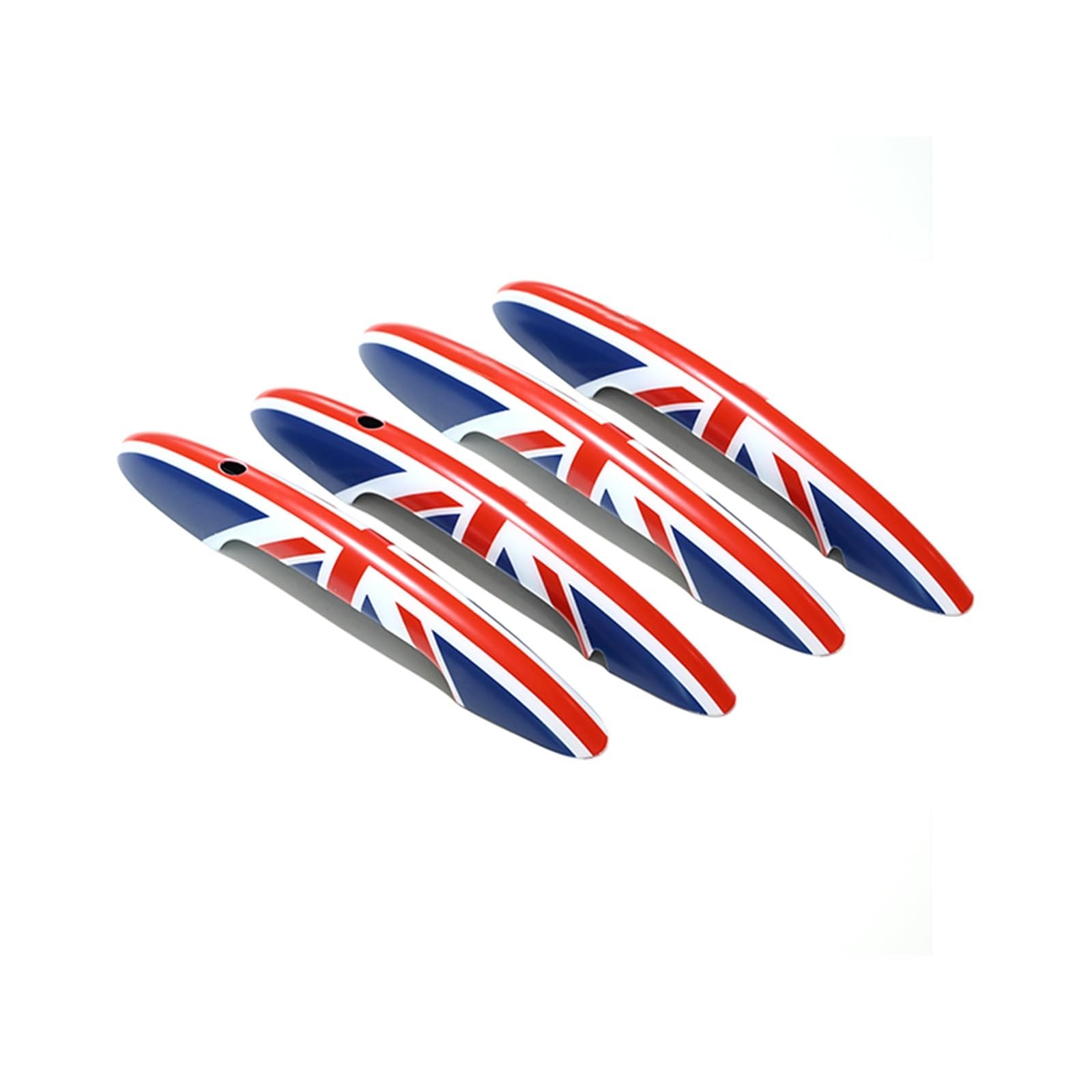 Für MINI Für Cooper S Für JCW F55 (5-Türer) F60 Für Countryman Die Schwarze Flagge Türgriff Abdeckung Dekoration Auto Styling Zubehör Außen Fahrertür Außentürgriff(Union Jack,With only Light) von CAIDIS