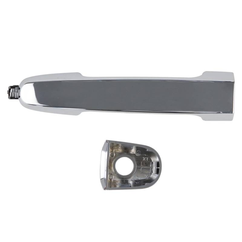 Für Toyota Für Innova Für Vios Für Fortuner 2005-2015 Außen Äußere Tür Griff Chrom Auto Zubehör Fahrertür Außentürgriff(Front With hole) von CAIDIS