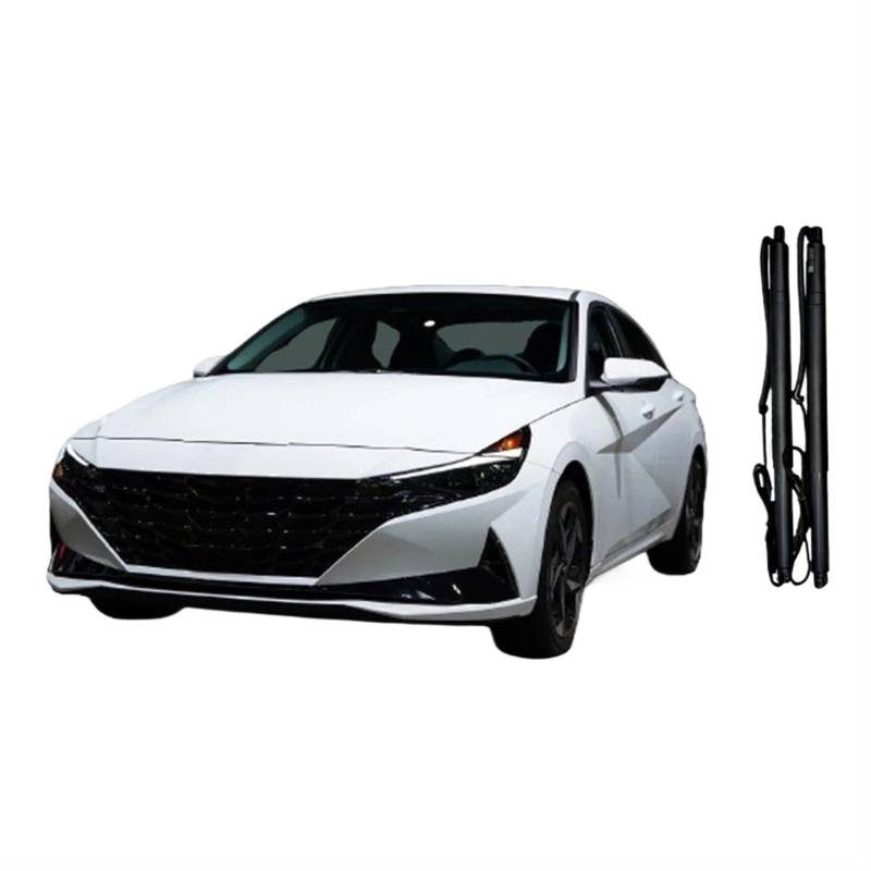 Gasfeder Heckklappe Für Hyundai Für Elantra Für Avante 2021+ Power Heckklappe Struts Auto Auto Kofferraum Boot Deckel Shock Lift Elektrische Heckklappe Heckklappendämpfer(With kick sensor) von CAIDIS