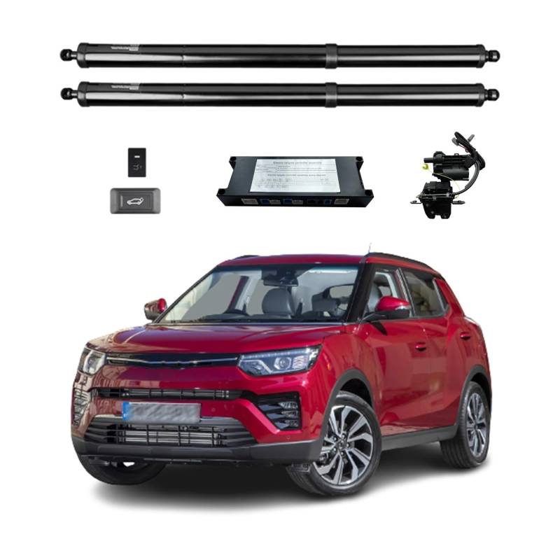 Gasfeder Heckklappe Für Ssang Yong Für Tivoli 2018-2023 Elektrische Heckklappe Power Back Door Heckklappe Heckklappe Auto Boot Trunk Strut Shock Lift Aktuator Heckklappendämpfer(With kick sensor) von CAIDIS