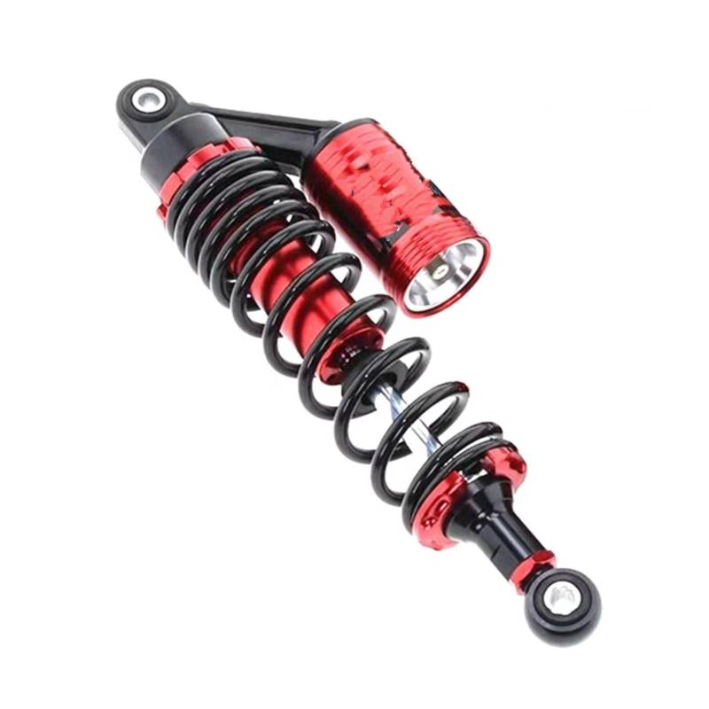 Motorrad Stoßdämpfer 320mm 340mm Motorrad Hinten Air Stoßdämpfer Hinten Suspension Für Kawasaki Roller ATV Quad Stoßdämpfer(320mm Red Round) von CAIDIS