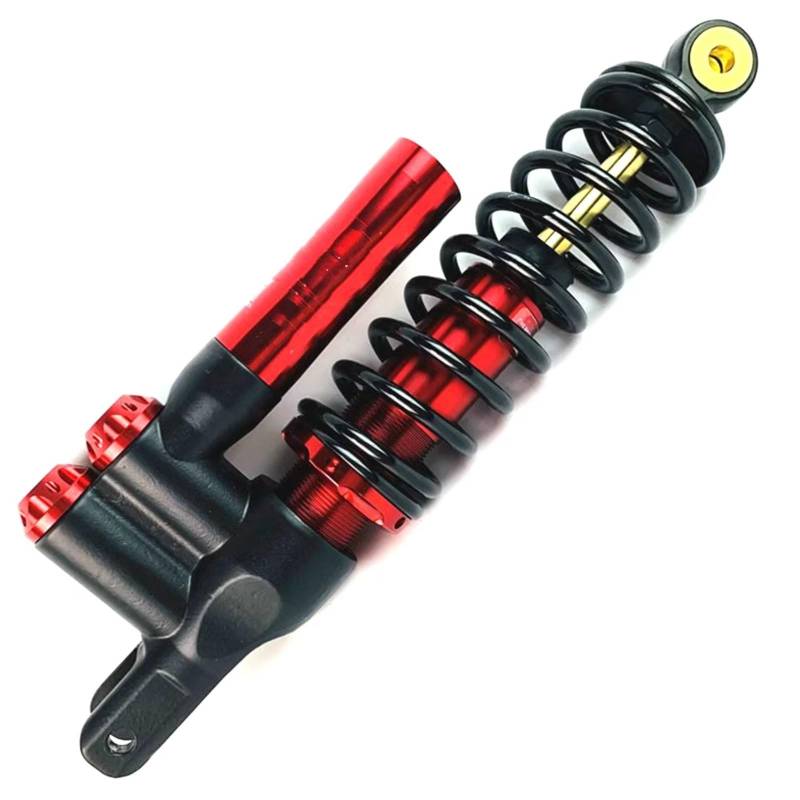 Motorrad Stoßdämpfer Für Nmax Für Xmax Für Aerox Für Gtr125 320mm Motorrad Invert Stoßdämpfer Hinten Suspension Roller Stoßdämpfer(Black red 1Piece) von CAIDIS