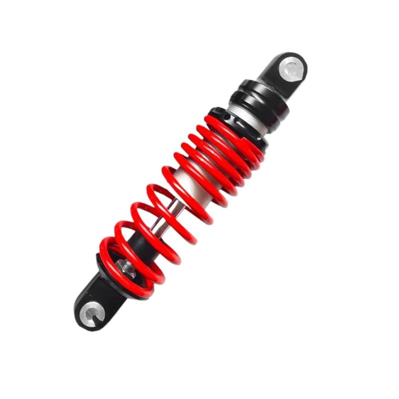 Motorrad Stoßdämpfer Universal Motorrad 245 250 265mm Stoßdämpfer Hinten Suspension Runde Hydraulische Öl GAS Einstellen Stoßdämpfer(1pcs red 245mm) von CAIDIS