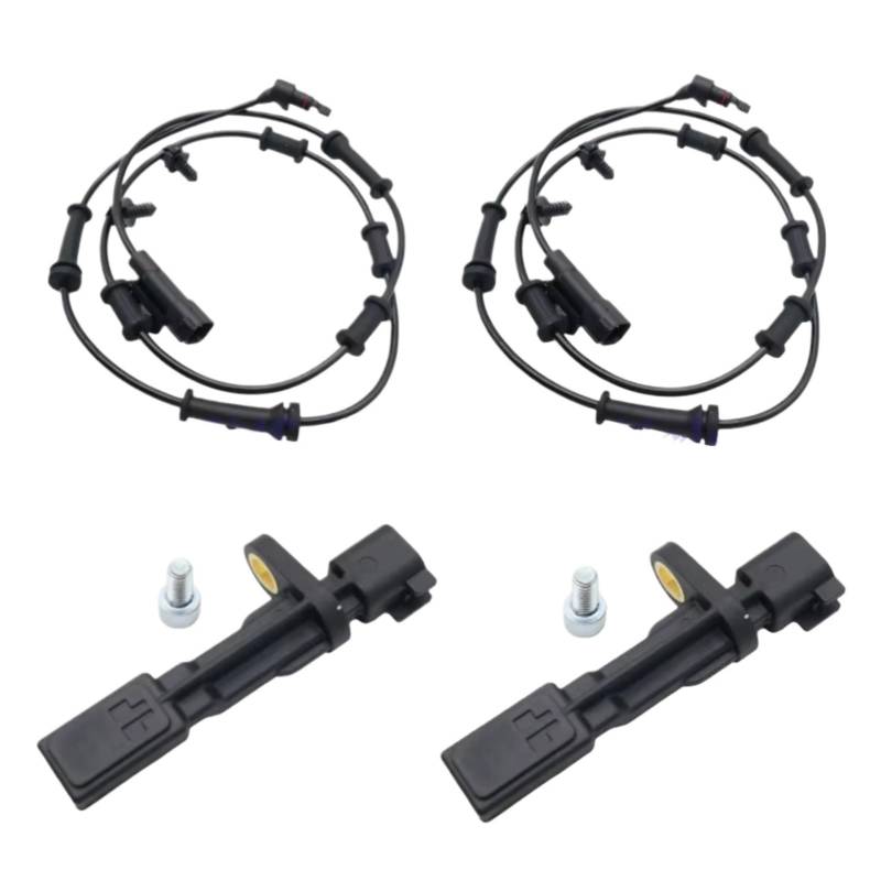 Raddrehzahlsensor Für Ford Für Fiesta MK5 V 2001-2010 Vorne Links/Rechts ABS Rad Geschwindigkeit Sensor 2S612B372AD 2S61 2B372 AD Auto Ersatzteile Sensor Raddrehzahl(4X (2F 2R)) von CAIDIS