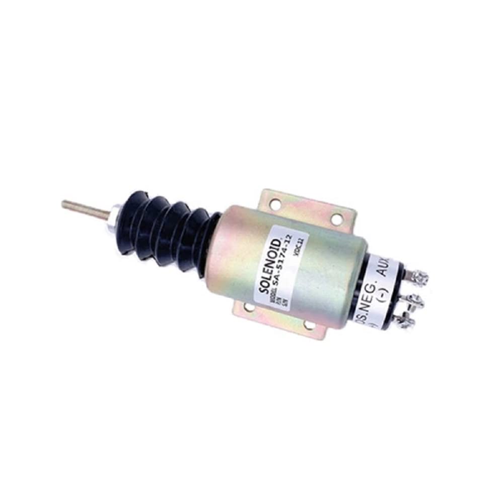 12V Magnetventil für Kraftstoffabsperrung SA-2606-A SA-5174-12 SA-2696-A 2001-12E3U1B2S2 2001ES-12E3U1B2S2 Compatible with MlTSUBlSHl MlXER CAIJUN-AUTO von CAIJUN-AUTO