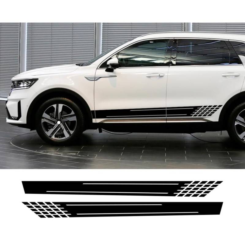 2 STÜCKE Auto Seitenschweller Streifenaufkleber, Für KIA, Für Sorento Zubehör Sport Dekor Auto Vinyl Film Aufkleber von CAILION