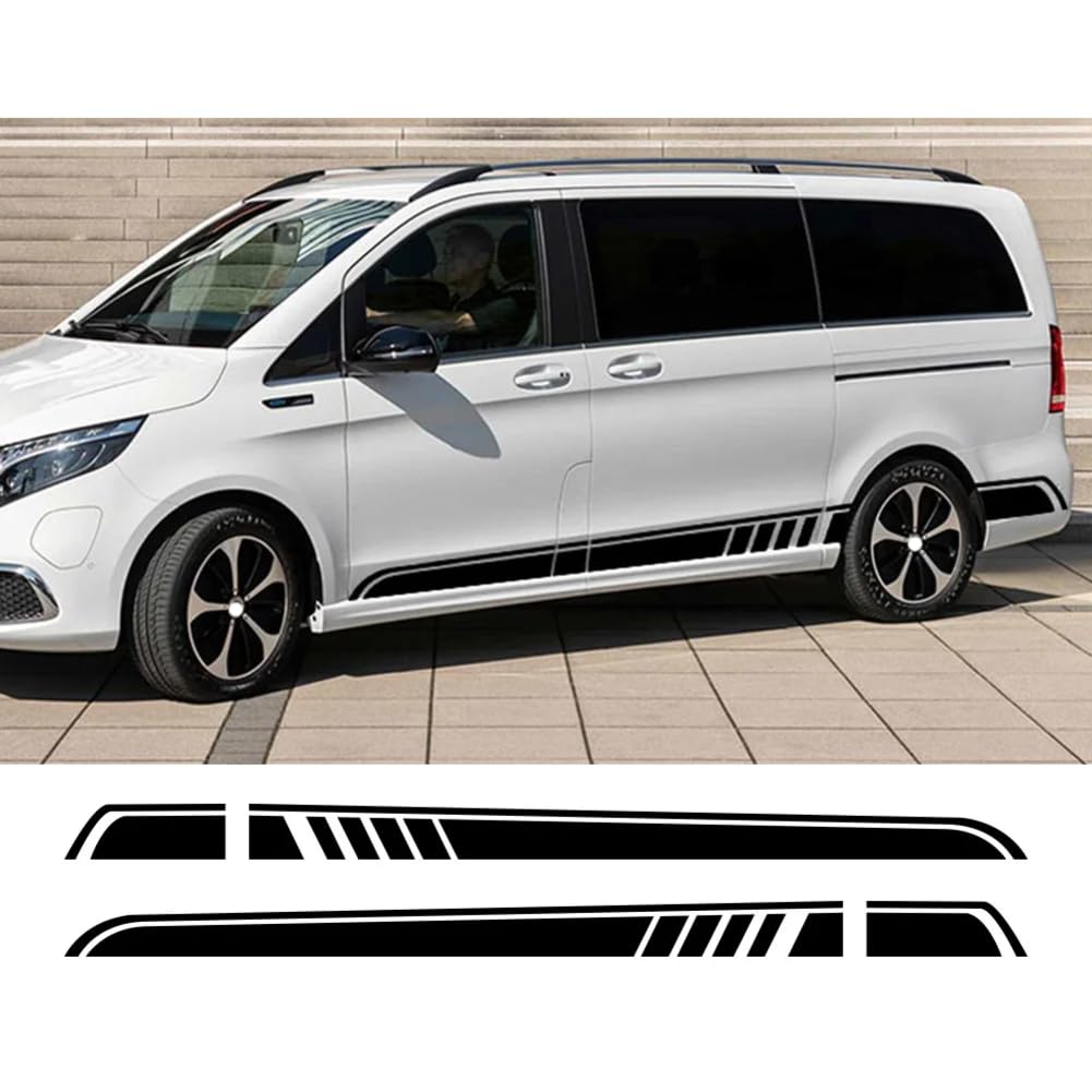 2 STÜCKE Autoaufkleber, Für M=ercedes B=ENZ Vito V Klasse Viano W447 V260 W639 W638 Marco, Für Polo Camper Van Tuning Zubehör Vinyl Aufkleber von CAILION