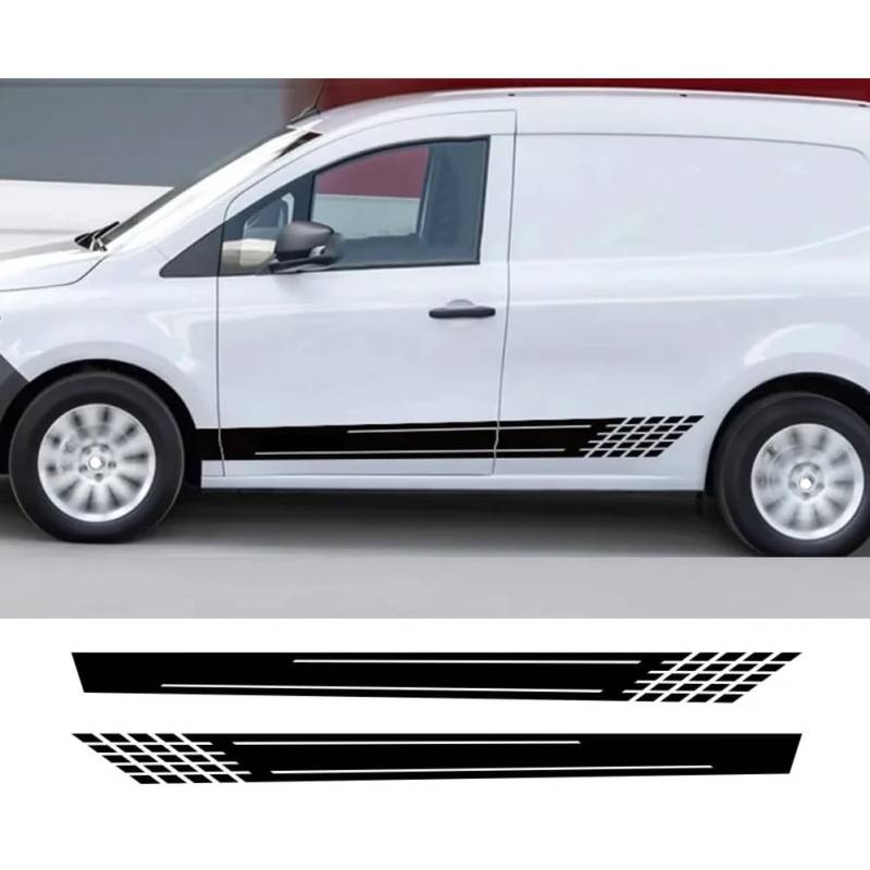 2-teilige Autoaufkleber, für M=ercedes B=ENZ Citan 109 CDI Grafiken Racing Sport Camper Van Seitentür Vinyl Aufkleber Tuning Zubehör von CAILION