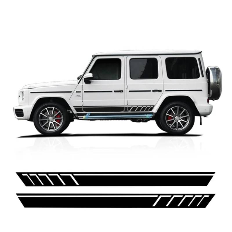 Auto-Styling-Aufkleber, Seitenschweller, Rennstreifen-Aufkleber, für M=ercedes B=ENZ G63 AMG G, für Klasse 2019-heute Zubehör von CAILION