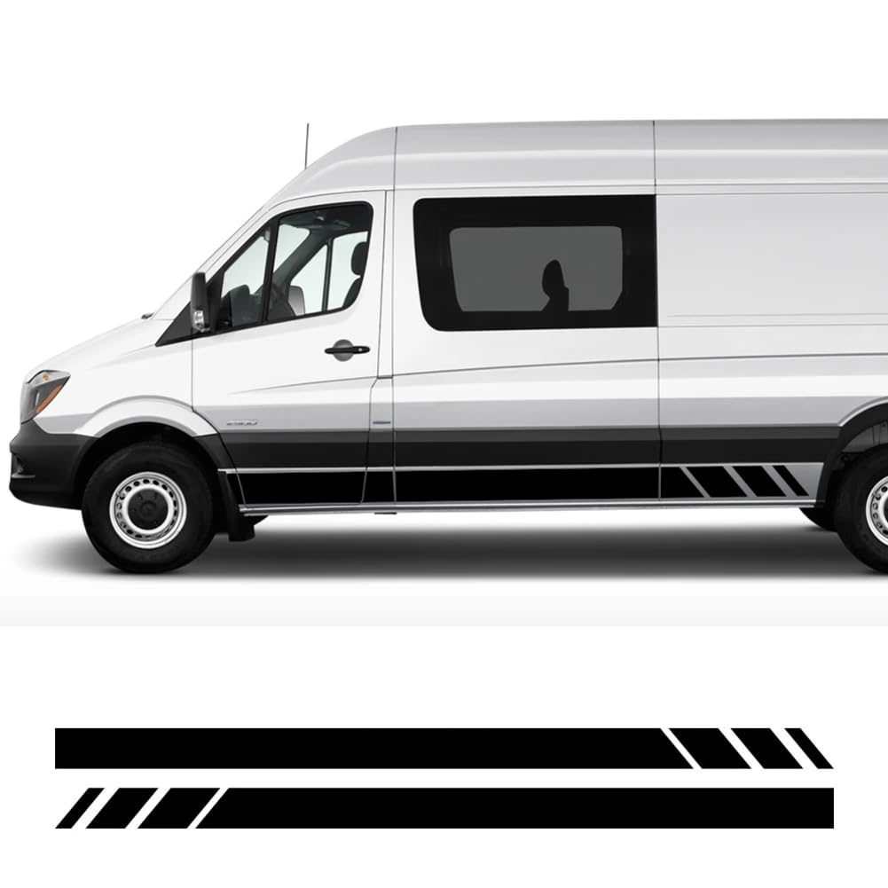 Autoaufkleber, für M=ercedes B=ENZ Sprinter W903 W906 W907 Van Camper Türseitenstreifen Wohnmobilstreifen Vinylaufkleber Autozubehör von CAILION