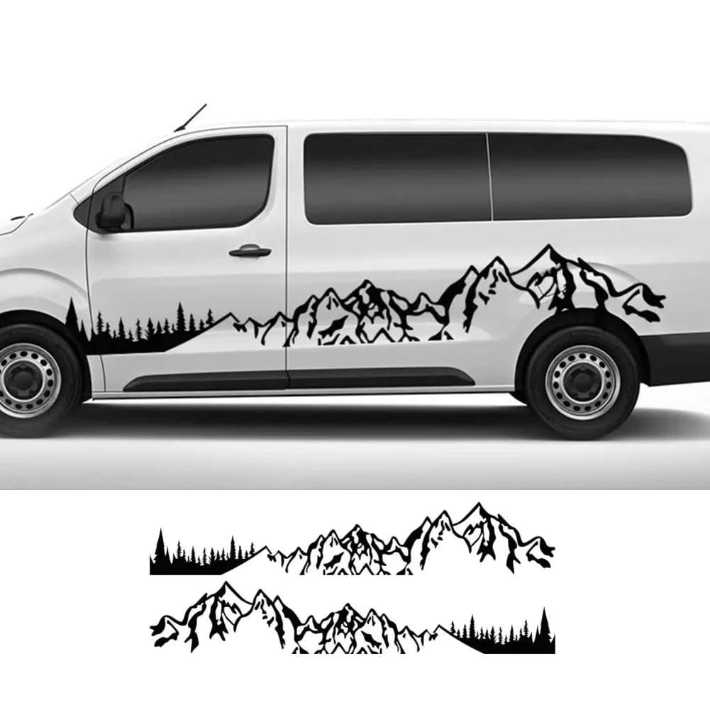 Car Mountain Stickers Wohnmobil Camper Van, Für Peugeot, Für Expert, Für FIAT Scudo, Für Citroen, Für Jumpy Grafikaufkleber Auto-Tuning-Zubehör von CAILION