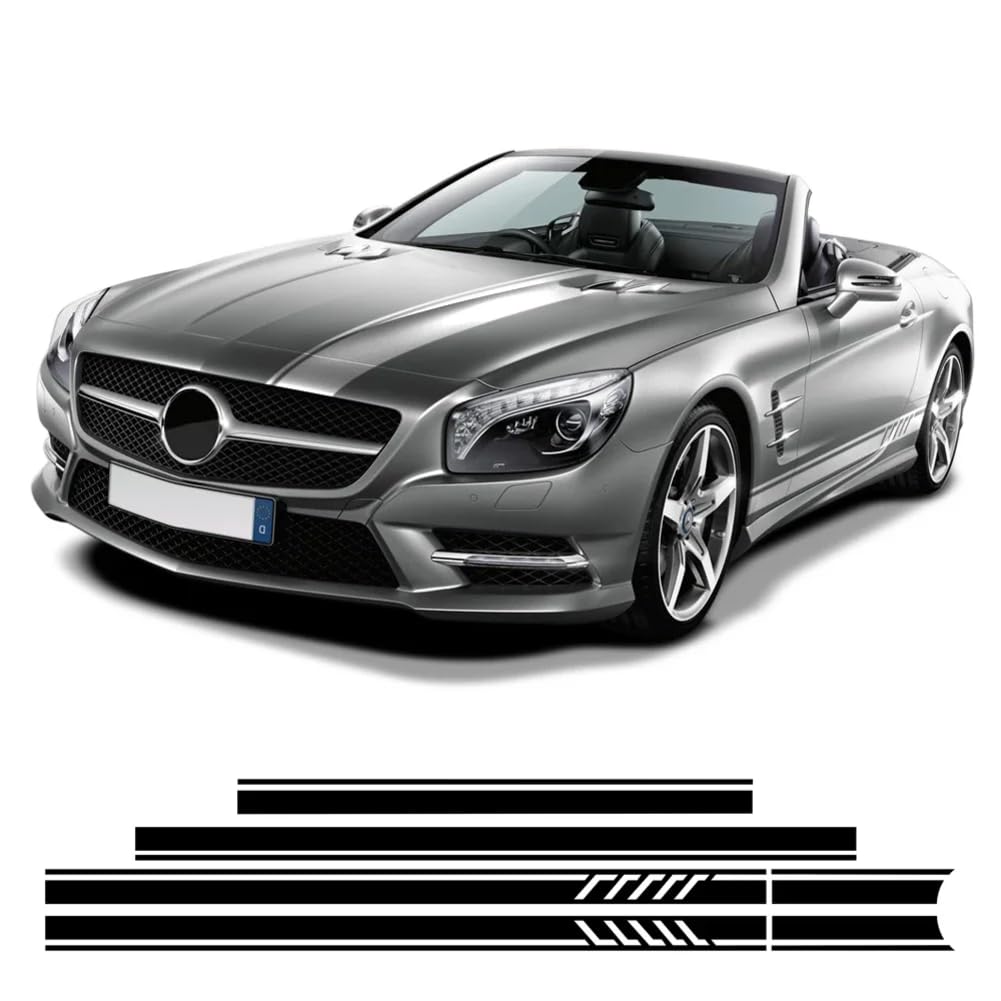 Cay Styling Edition 1 Streifenaufkleber, für M=ercedes B=ENZ SL-Klasse R230 R231 SL500 SL350 AMG Türseitenschwelleraufkleber Zubehör von CAILION