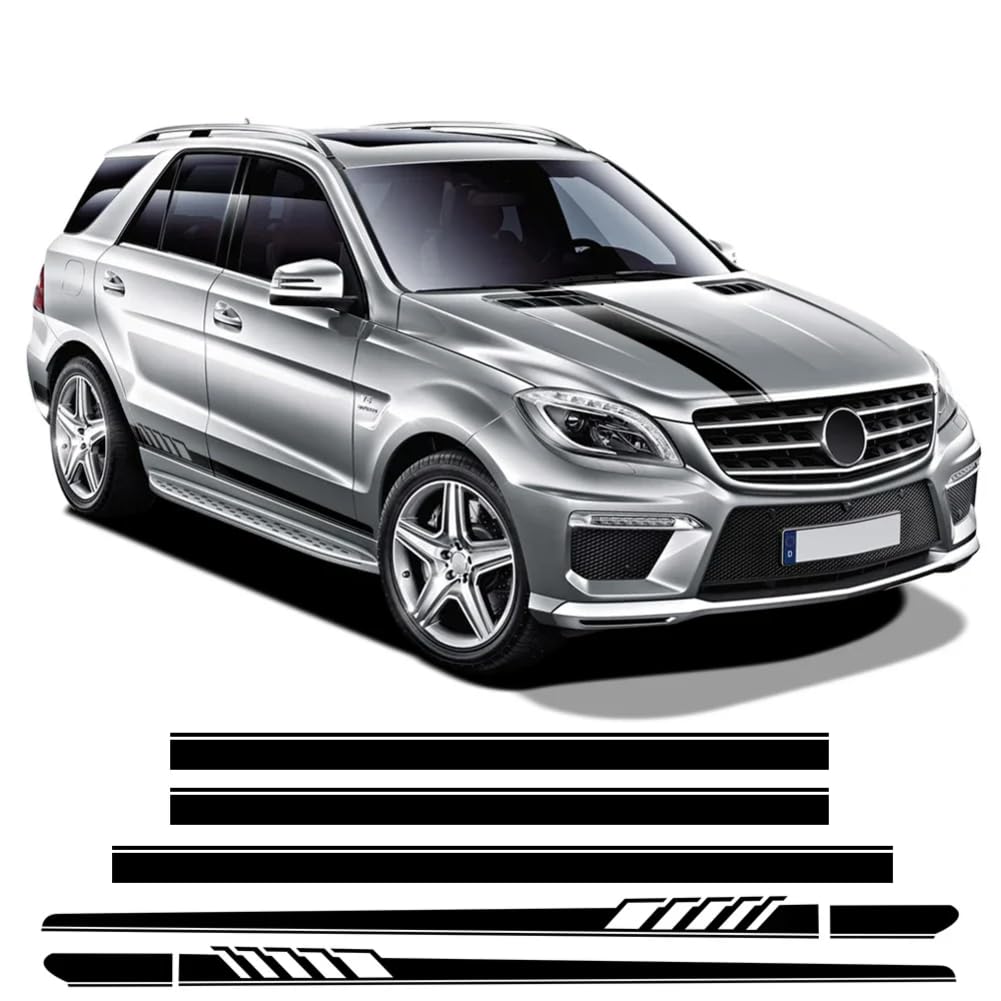 Edition 1 Style Karosseriestreifen Türseitenschweller Aufkleber, Für Mecedes Benz ML Klasse W164 W163 W166 ML320 ML350 ML55 ML63 von CAILION