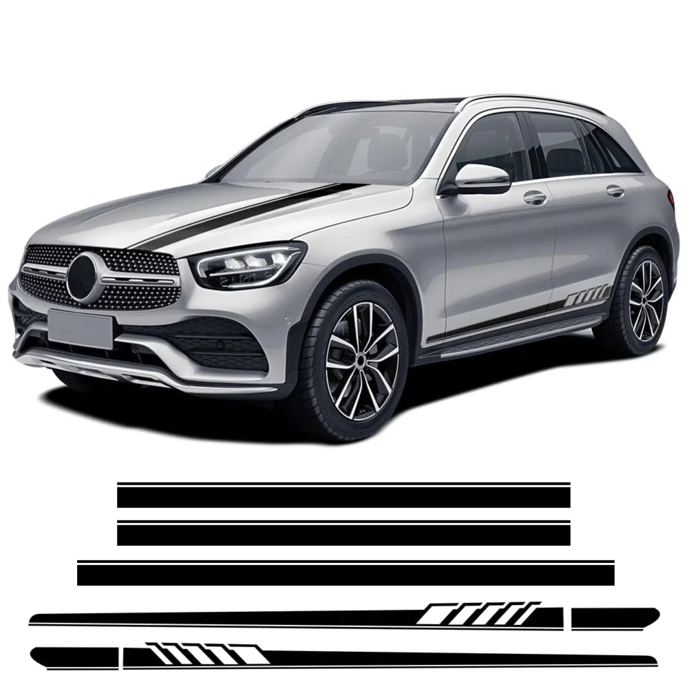 Seitenstreifen-Rockaufkleber für Autotüren, Edition 1, Styling-Aufkleber für die Motorhaube, für M=ercedes B=ENZ GLC-Klasse X253, für Coupé C253, für AMG-Zubehör von CAILION