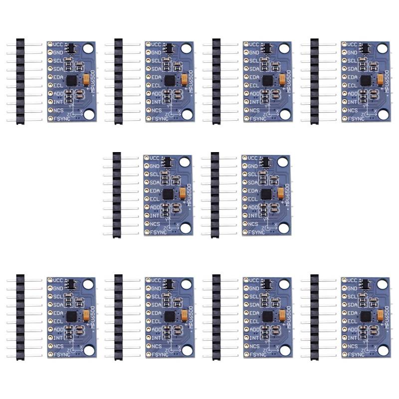 CAIONPLE 10 Stück MPU6500 Gyroskop-Beschleunigungssensormodul 6-Achsen-6500-Sensormodul IIC-Kommunikationsprotokoll von CAIONPLE