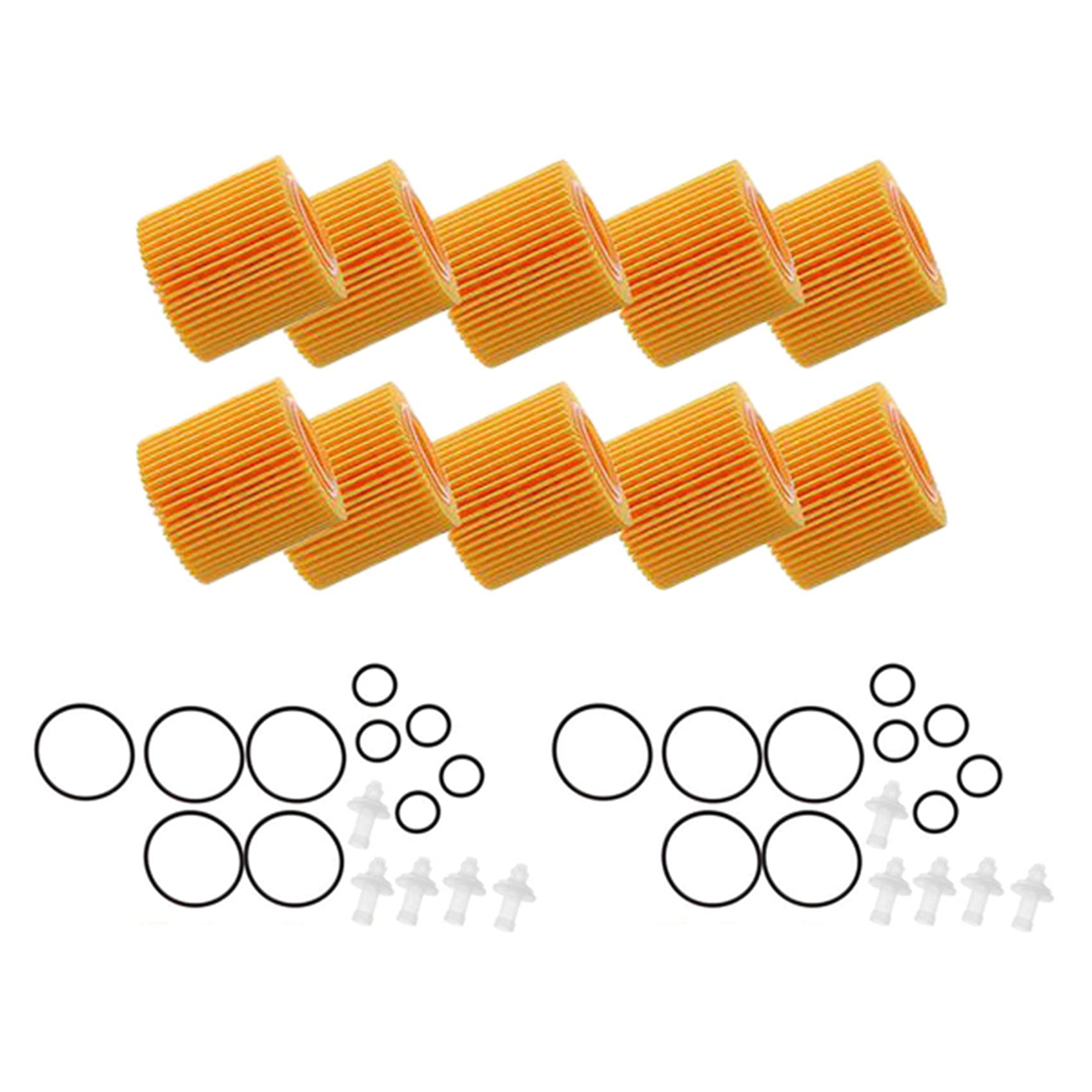 CAIONPLE 10Pcs Auto MotoröLfilter für C- 2018 2019 2.0L 2009-2010 Prius 1.8L Filter 04152YZZA6 von CAIONPLE