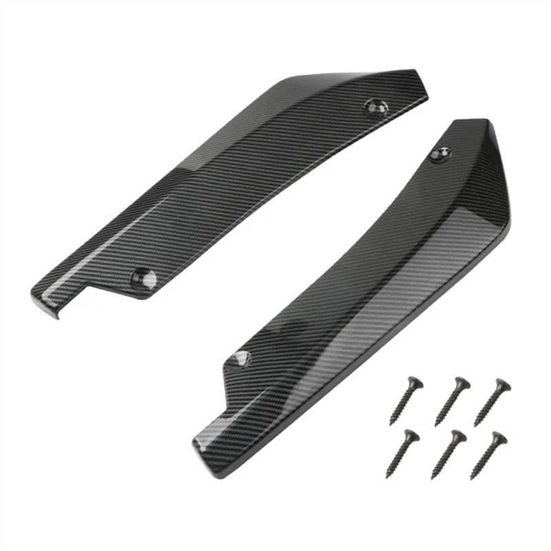 Auto Vorne Hinten Stoßstange Kratz Schutz Streifen Lip Spoiler Diffusor Splitter Verlängerung Carbon Fiber Winglets Seite Rock Universal Auto-Heckspoiler(V21) von CAITS