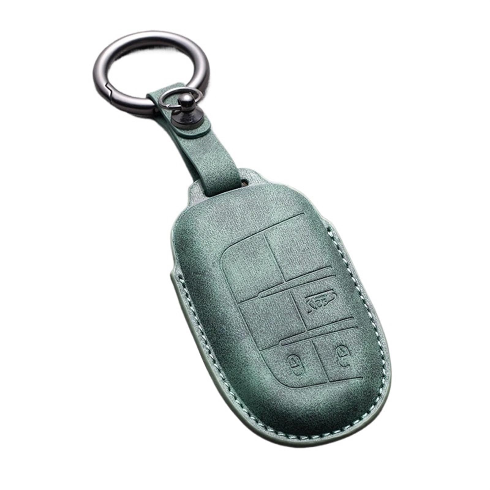 Autoschlüsselgehäuse Leder Auto Remote Key Case Cover Kompatibel Mit J&ee&p Für R&eneg&ade Grand(15) von CAITS