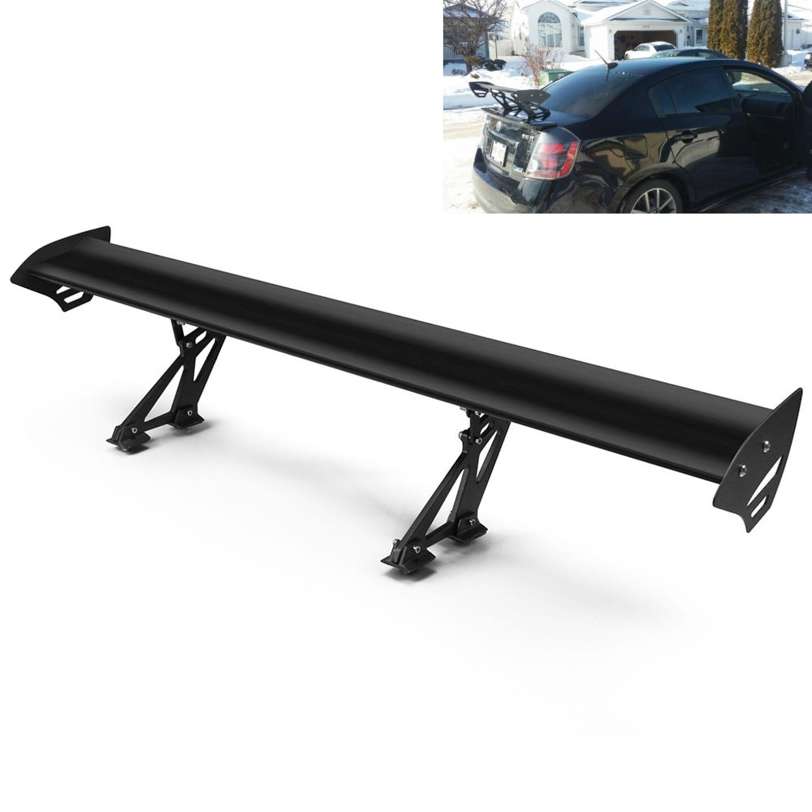 CAITS Auto Racing Hinten Stamm Spoiler Limousine Auto Modifizierte Aluminium Sport Schwanz Flügel Universal Auto-Heckspoiler von CAITS