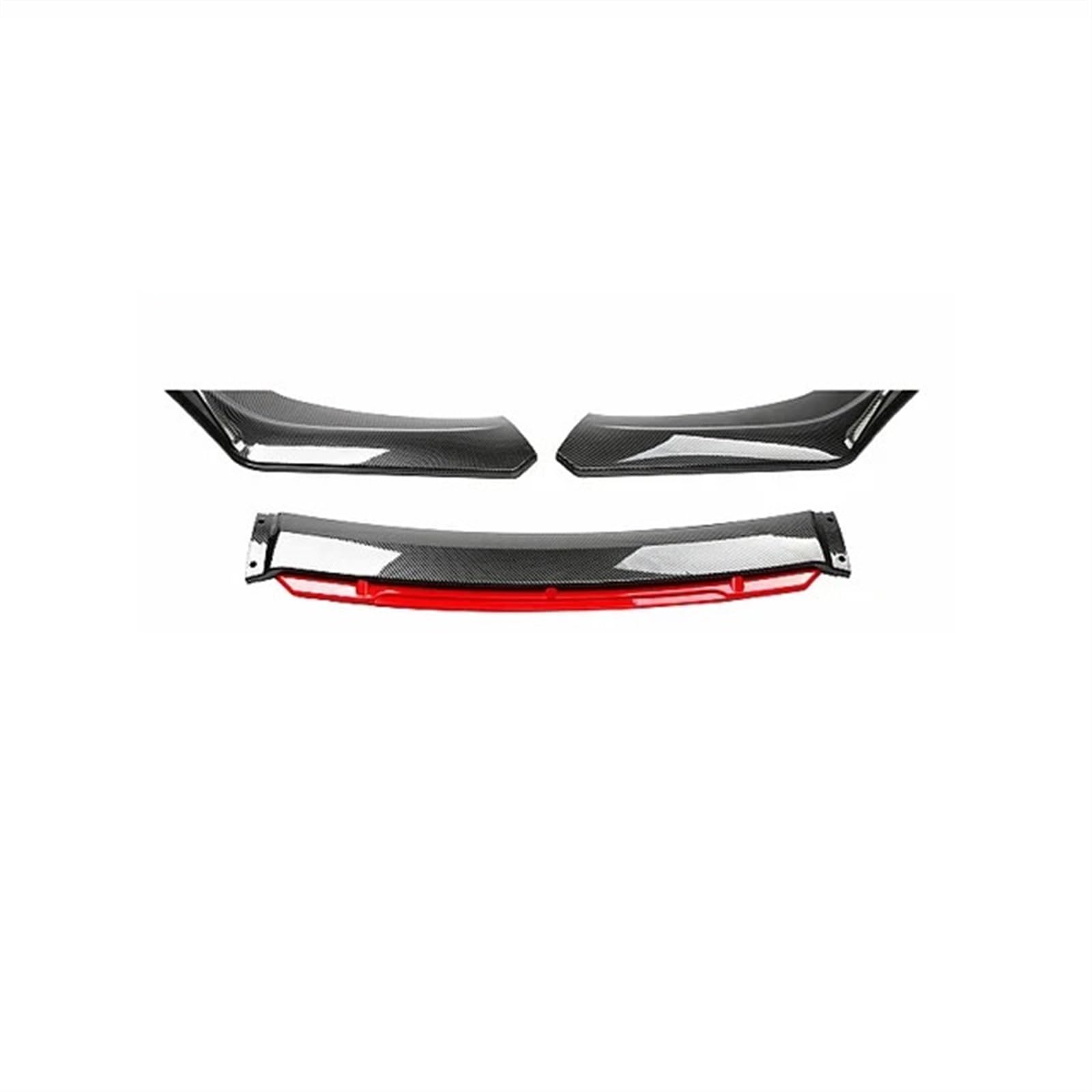 CAITS Frontstoßstangenlippe Kinnspoiler Splitter Diffusor Bodykit Kompatibel Mit A&u&di Für A3 A4 A6 Q3 S3 S4 S6 B6 B7 B8 B8.5 Auto-Heckspoiler(4) von CAITS