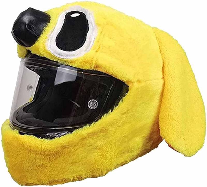 CAJUCA Cartoon-Motorradhelm-Überzug, Helmüberzug For Motorradhelm, Einheitsgröße, Lustige Fahrten Und Geschenke (Helm Nicht Im Lieferumfang Enthalten)(9) von CAJUCA