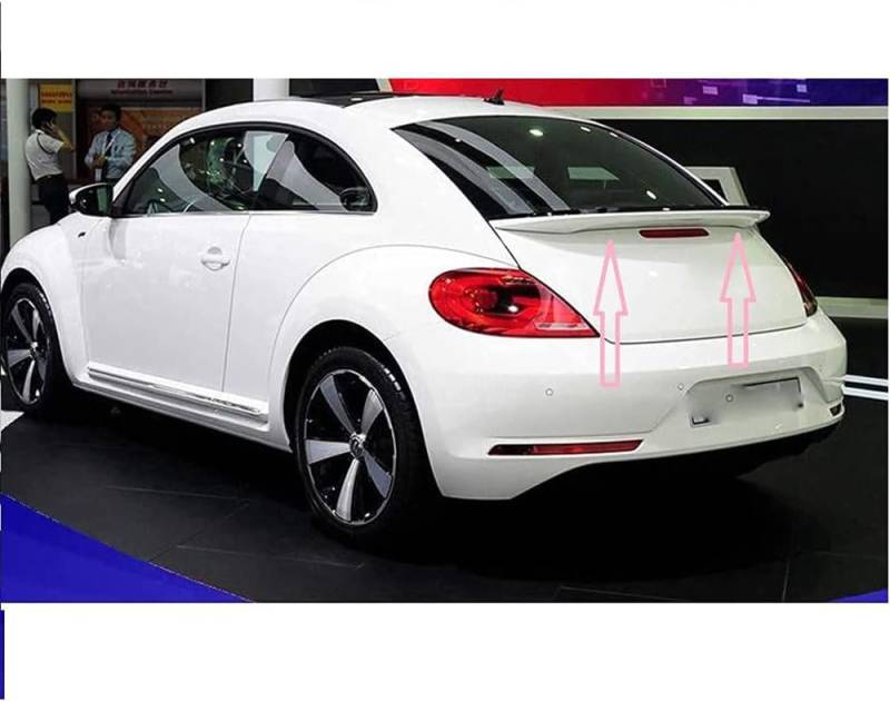 CAKERS Auto Heckspoiler für VW Beetle 2013-2018, Kofferraumspoiler Autodach Rear Spoiler Lippe Styling Auto Zubehör,A/White von CAKERS