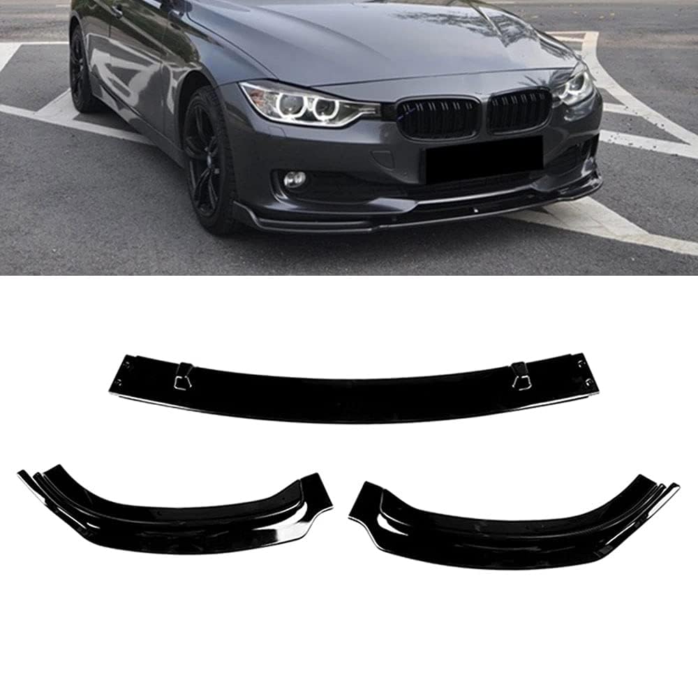 Frontlippe Spoiler für BMW F30 F35 320LI 320i 330i 330i 330e, Stoßfängerlippe Spoilerlippe Dauerhaft AntiKollision Frontspoiler Protector von CAKERS