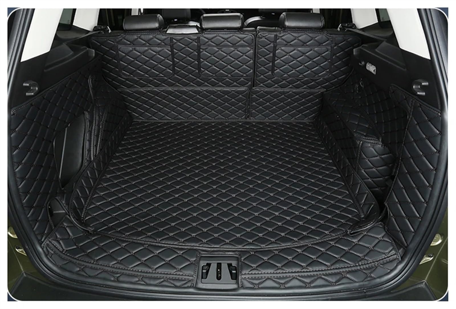 Auto Kofferraummatte Kompatibel Mit Jeep Für Grand Für Cherokee 2011 2012 2013 2017, Kofferraummatten, Kofferraummatte, Kofferraummatte, Bodenschutz, Schutz, Tablett, Teppichzubehör(Black,Size2) von CAKYSE