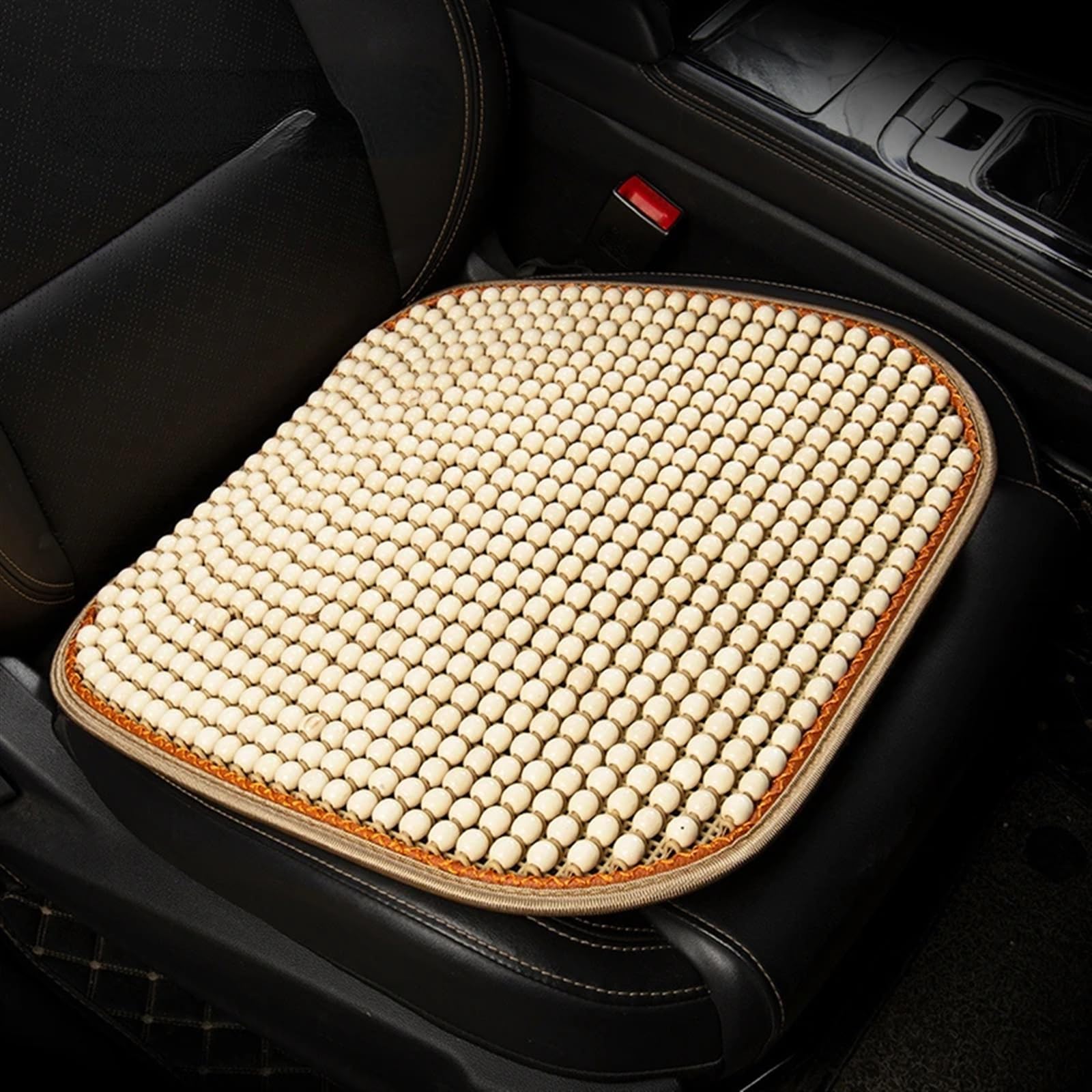 Auto sitzkissen Universelles Autositzkissen, Kühles Kissen, Atmungsaktives Kissen, Belüftung, Kälte, Vier Jahreszeiten Verfügbar, Auto-Innenraum-Schutzpolster Für Autositze(Beige,Front seat pad) von CAKYSE