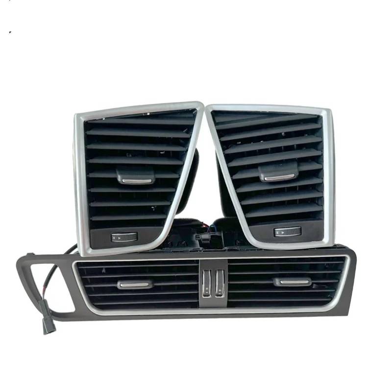 CAKYSE Auto Air Vent Abdeckung Kompatibel Mit Q5 2008 2009 2010 2011 2012 2013 2014 2015 2016 2017 8R1820901 Auto-Innenraum-Armaturenbrett Klimaanlage Auslassgitterrahmen(1 Set-3PCS) von CAKYSE