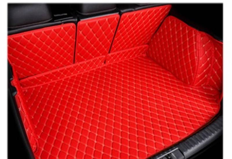 CAKYSE Auto Kofferraummatte Kompatibel Mit Hyundai Für Tucson TL 2015 2016 2017 2018 2019 Kofferraum-Kofferraummatte Liner Pad Liner Bodenschutz Fahrzeugteppich-Zubehör(Red,Size1) von CAKYSE