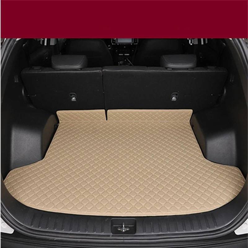 CAKYSE Auto Kofferraummatte Kompatibel Mit VW Für Golf 6 Für 7 Für 8 Sportsvan Kofferraummatte Kofferraummatte Kofferraummatte Bodenschutz Fahrzeugteppich-Zubehör(Beige,Size2) von CAKYSE