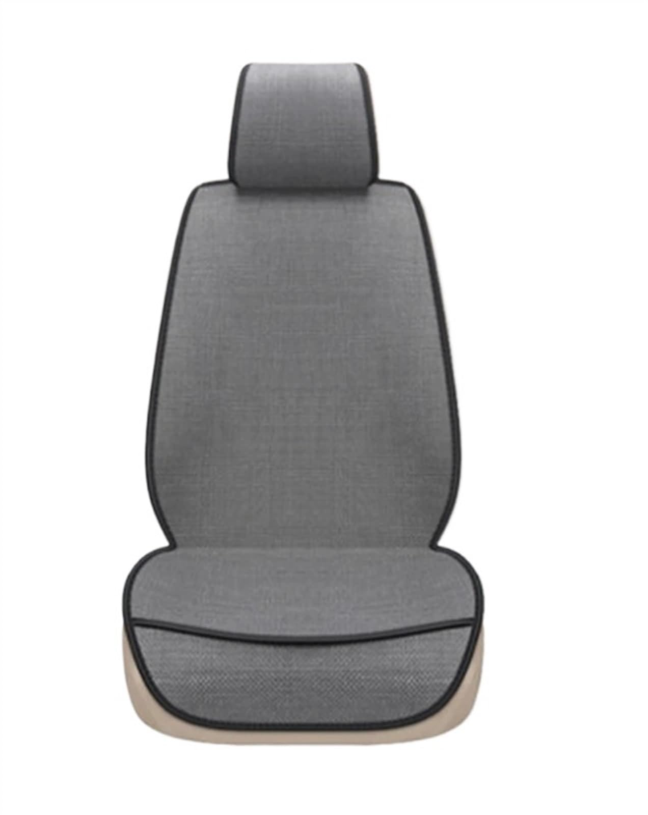 CAKYSE Auto sitzkissen Autositz Four Seasons Universal-Sitzbezug-Matte Automobil-Innenraum-Autositz-Schutzpolster Auto-Vorder-/Rücksitzbezug(Gray,Front) von CAKYSE