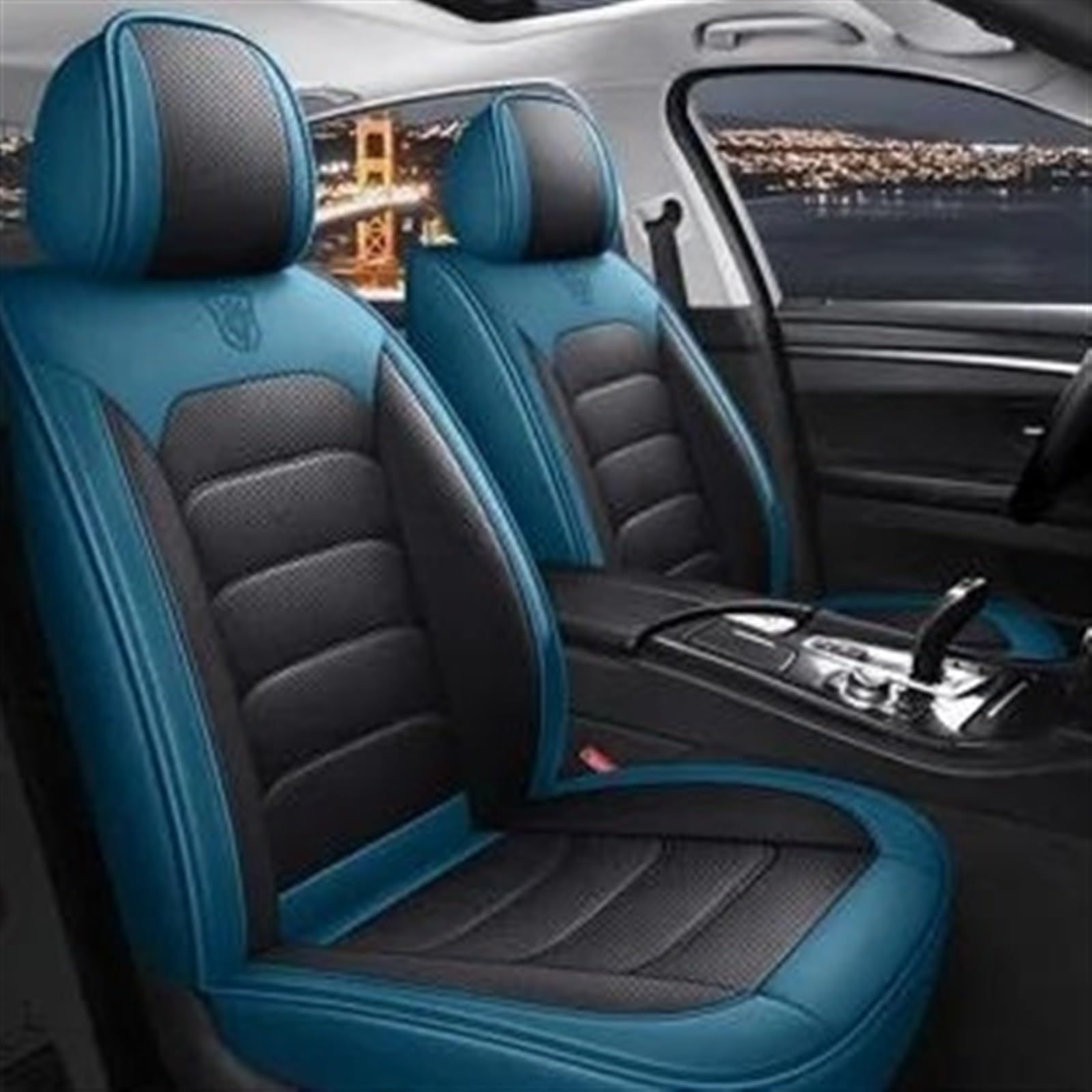 CAKYSE Auto sitzkissen Kompatibel Mit Chrysler 300C Komplettset Universal 5 Sitze Autositzbezüge Für Vordersitze Rücksitzbankbezug Autositzmattenbezug Innenbezüge(color1,B) von CAKYSE