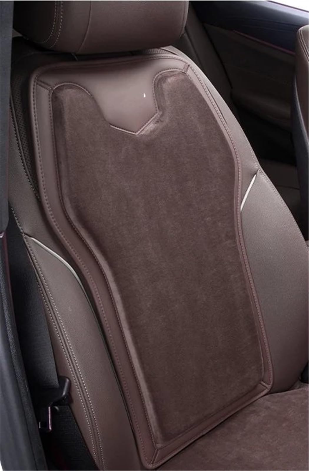 CAKYSE Auto sitzkissen Kompatibel Mit Civic Für Accord Für Fit Autositzkissenbezug Zubehör Autositzschutzpolster Autokissenschutzmatte(Brown,Backrest) von CAKYSE