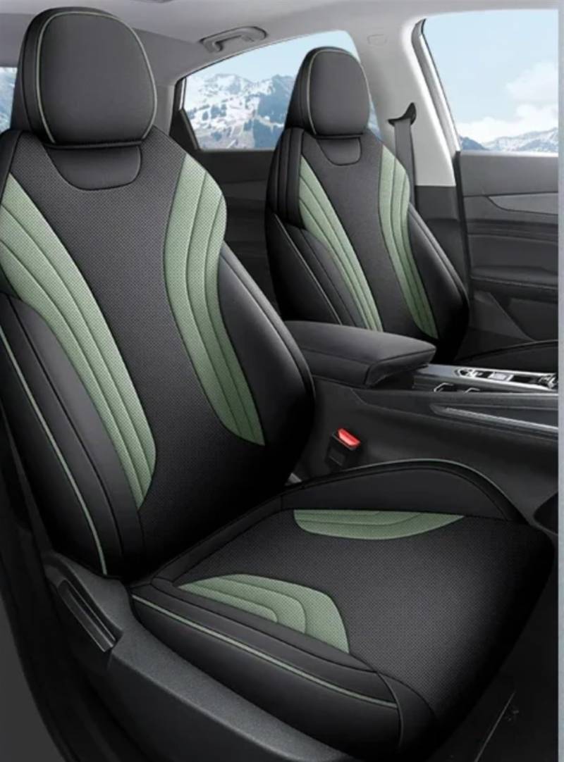 CAKYSE Auto sitzkissen Kompatibel Mit Geely Für Coolray 2023 2024 Autositzbezug, Ganzjahres-Kissen, Sitzbezug, Zubehör, Auto-Komplettset, Sitzschutz, Kissenpolster(Green) von CAKYSE